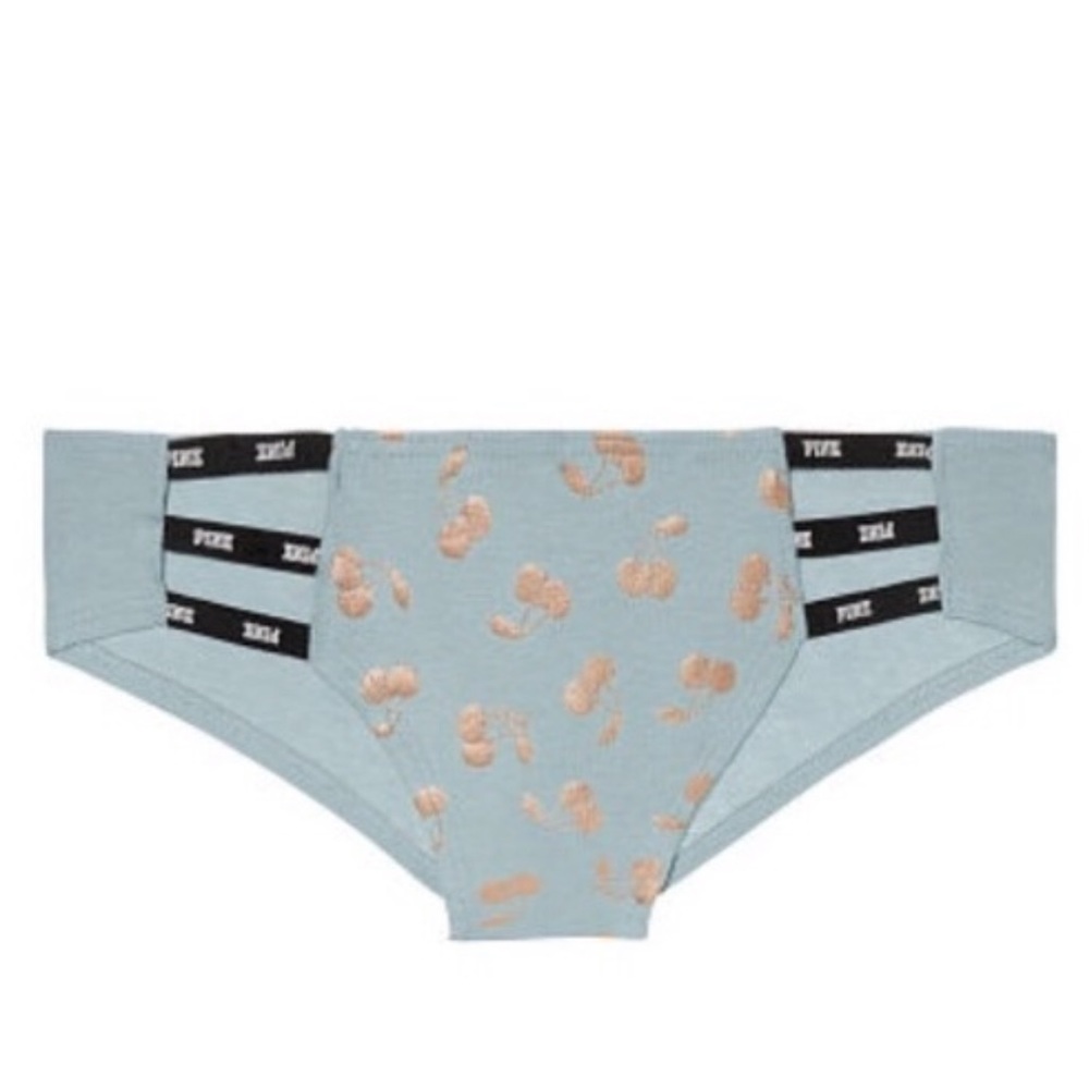 New Victoria’s Secret PINK Mini Logo Strappy Cheekster Panty - Small - Cherries